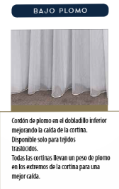Cortinas traslucidas modelo Quasar