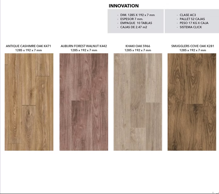 Pisos laminados modelo Innovation