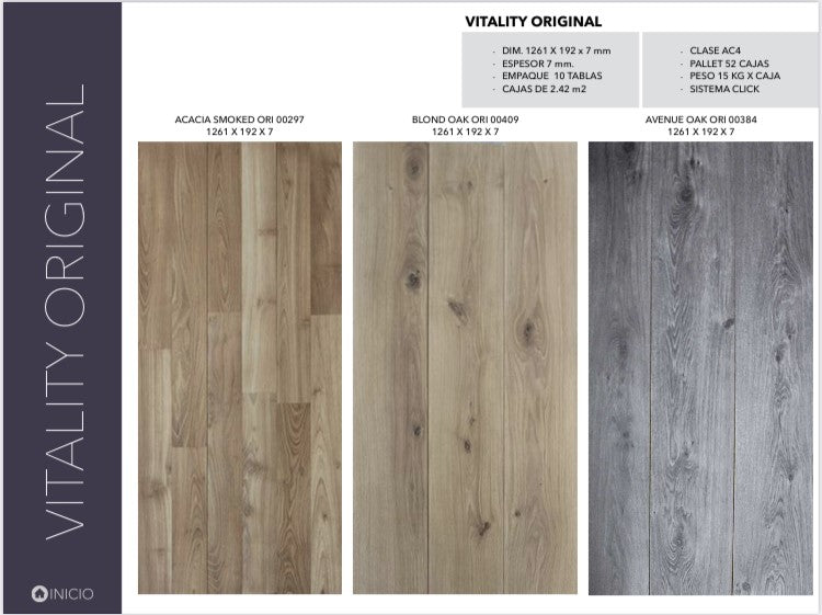 Pisos laminados modelo Vitality