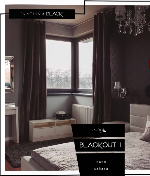 Cortinas blackout modelo Sahara