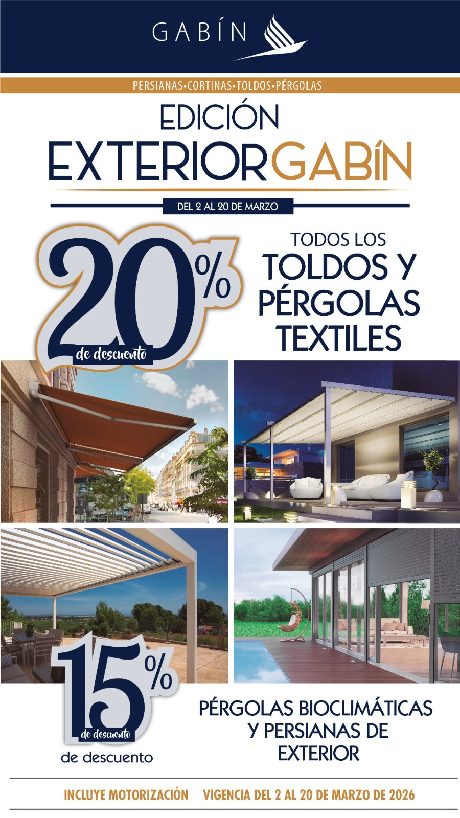 Toldo Tenshade Retráctil 90 grados