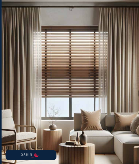 Cortinas traslucidas modelo Sante