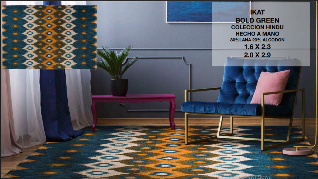 Tapete Lana modelo Ikat